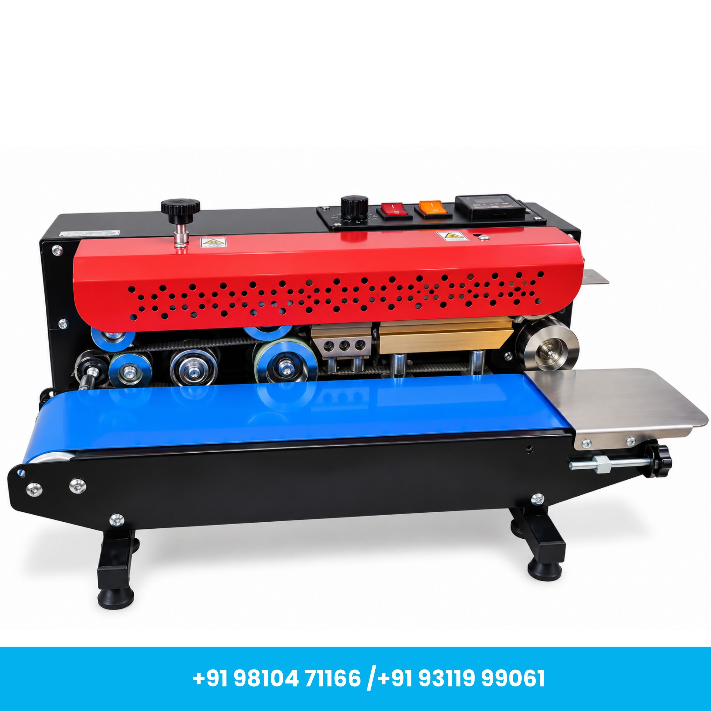 Universal Seal™ FR-900M Mini Continuous Band Sealer Machine with Conveyor - Image 1