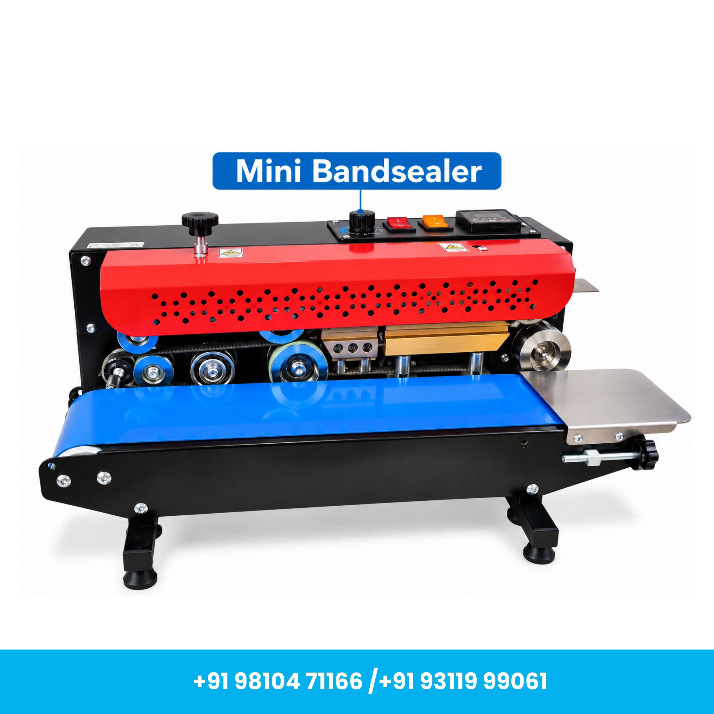 Universal Seal™ FR-900M Mini Continuous Band Sealer Machine with Conveyor - Image 3