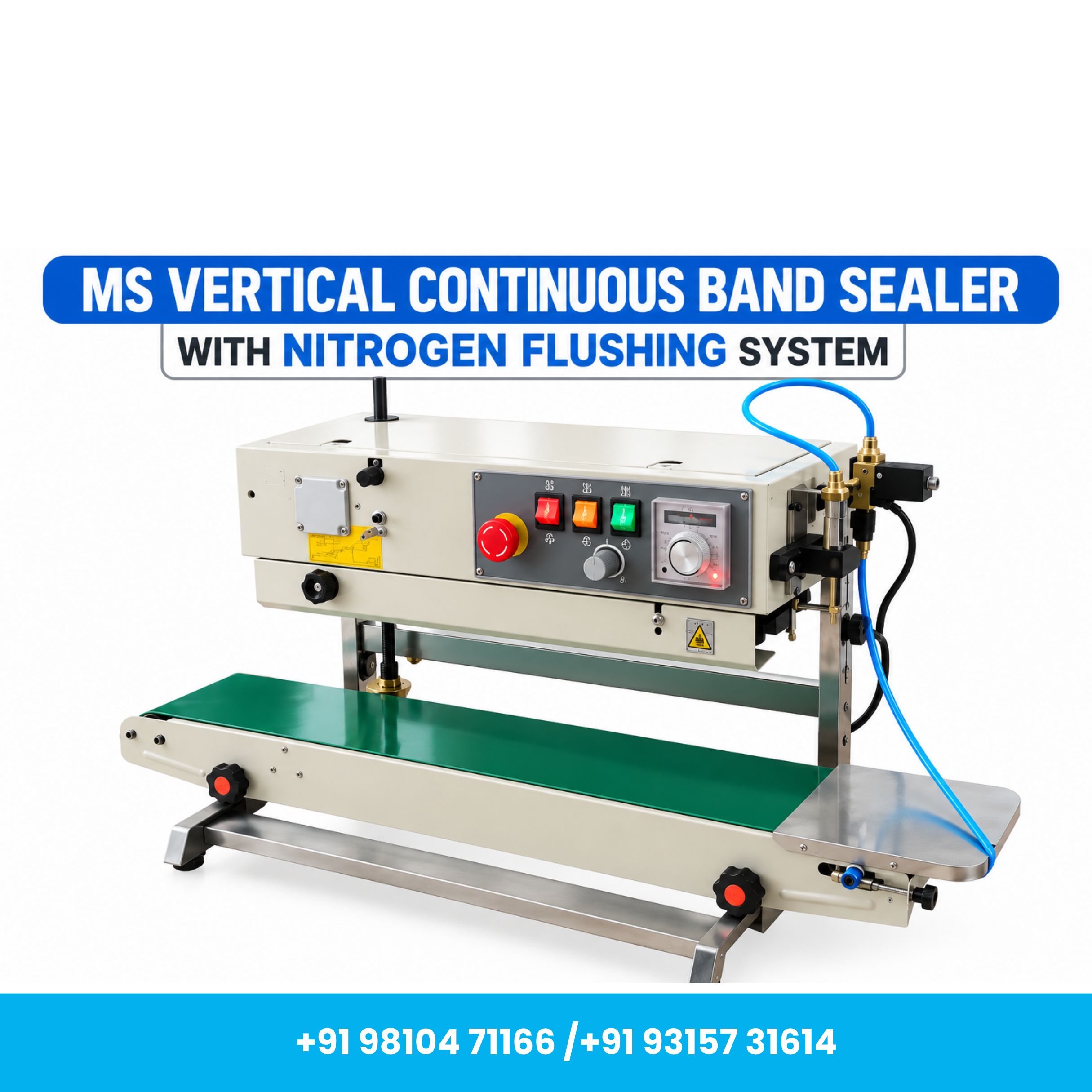 Universal Seal™ Heavy Duty MS Vertical Continuous Band Sealer with Nitrogen Flushing System - Image 4