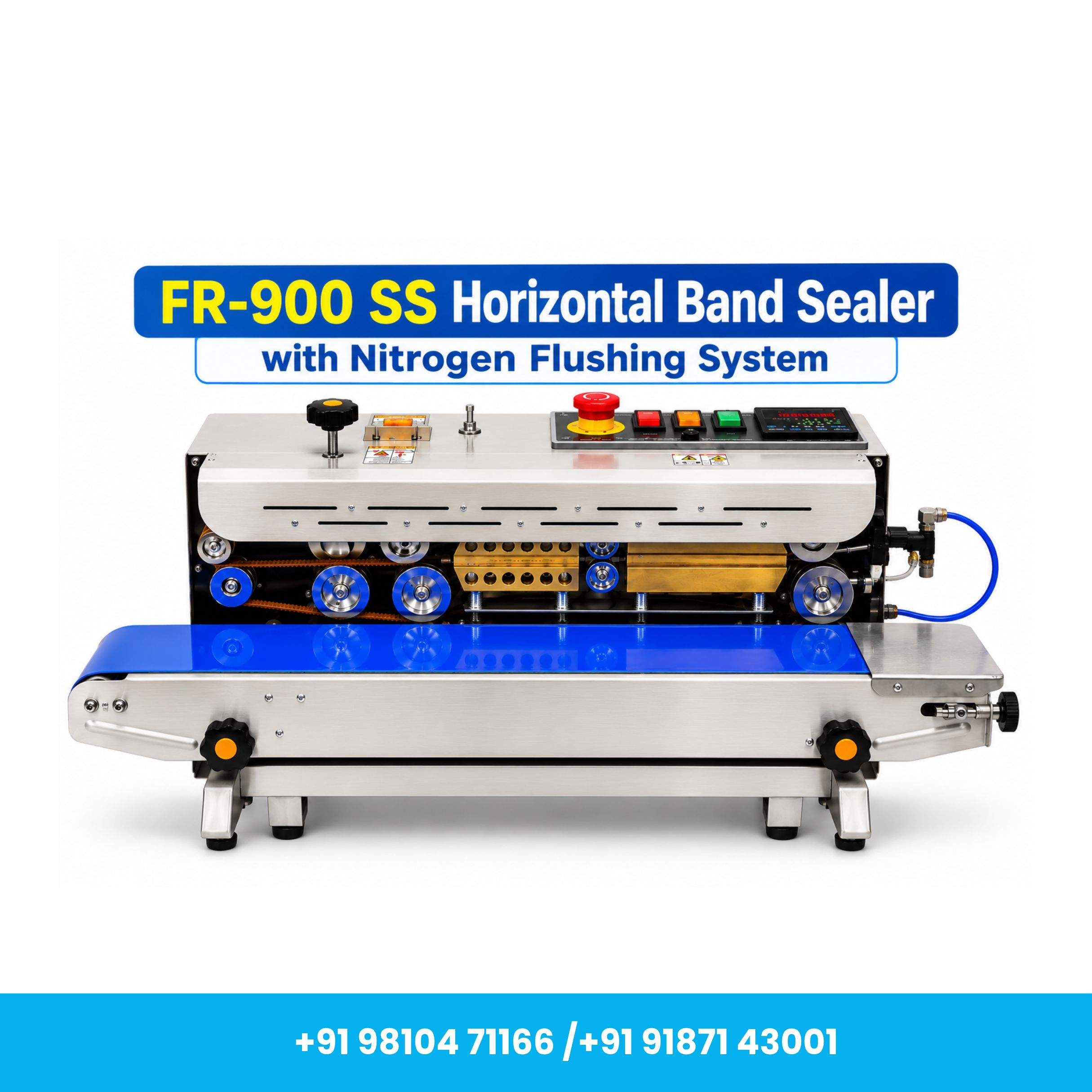 Universal Seal™ FR-900 Top SS Horizontal Continuous Band Sealer with Nitrogen Flushing System - Image 4