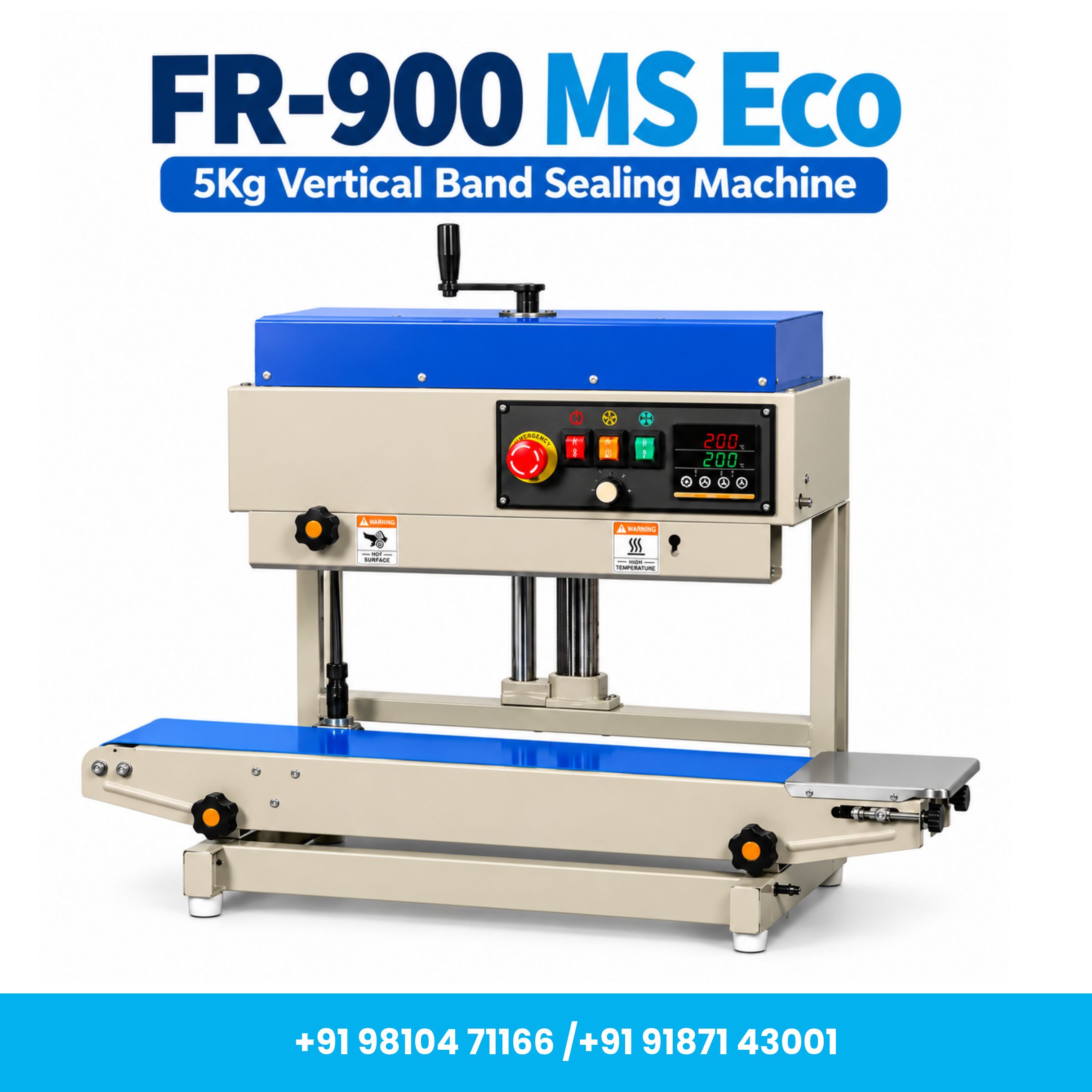 Universal Seal™ FR-900 MS Eco 5Kg Vertical Continuous Band Sealing Machine - Image 2