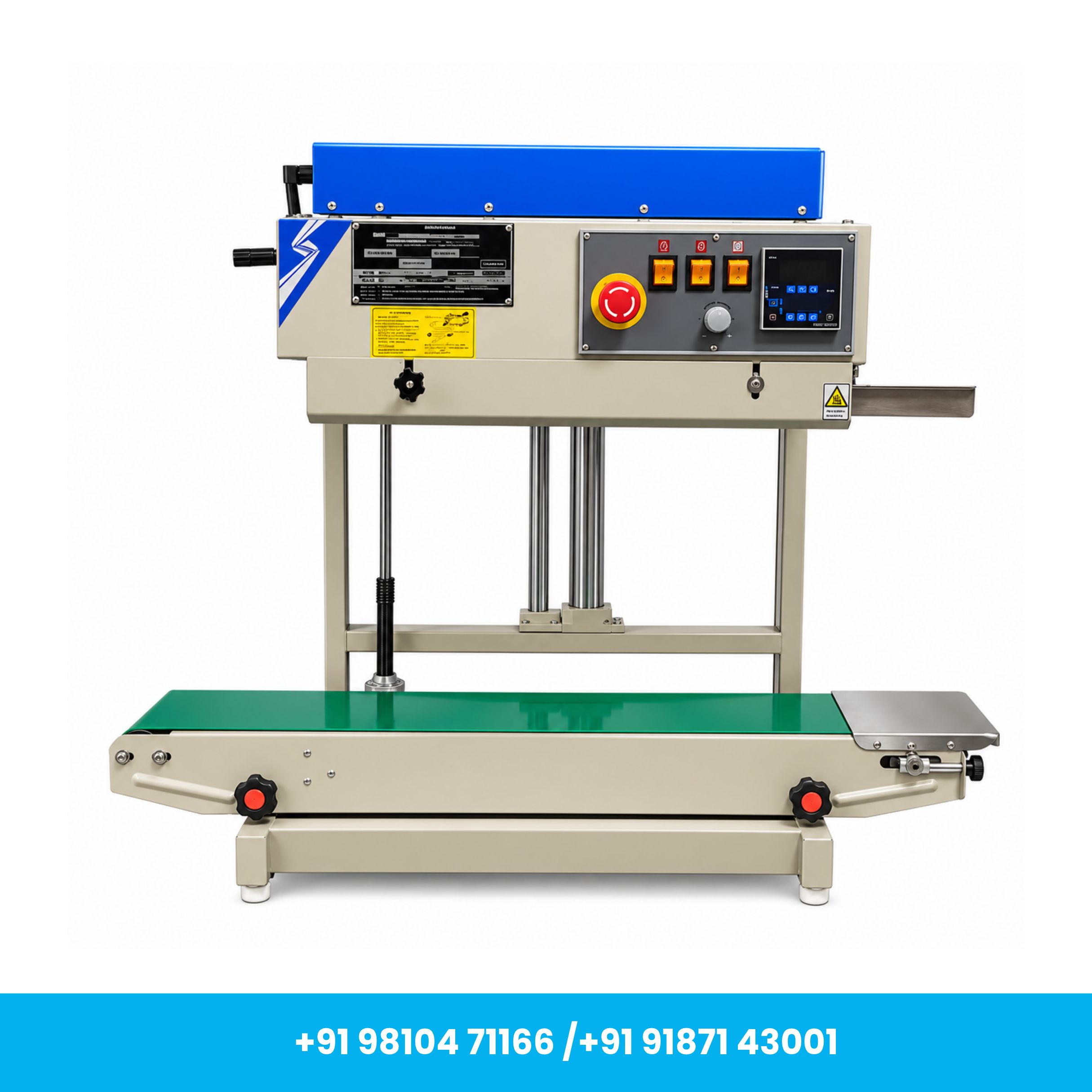 Universal Seal™ Heavy Duty Vertical Continuous Band Sealer with Wide Conveyor – 5Kg Loading Capacity