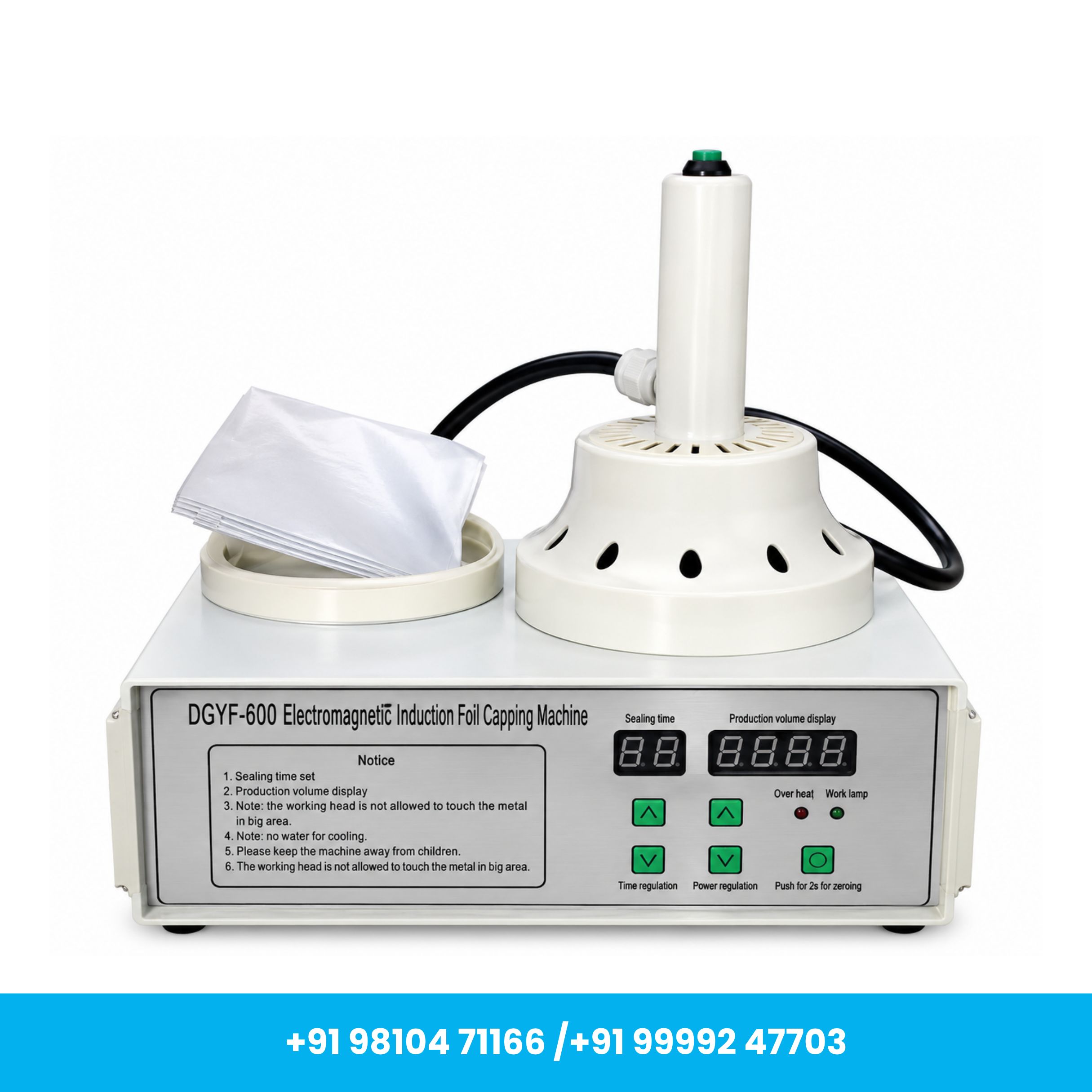 Universal Seal™ DGYF-600A Manual Induction Sealing Machine – 20 to 100 mm - Image 4