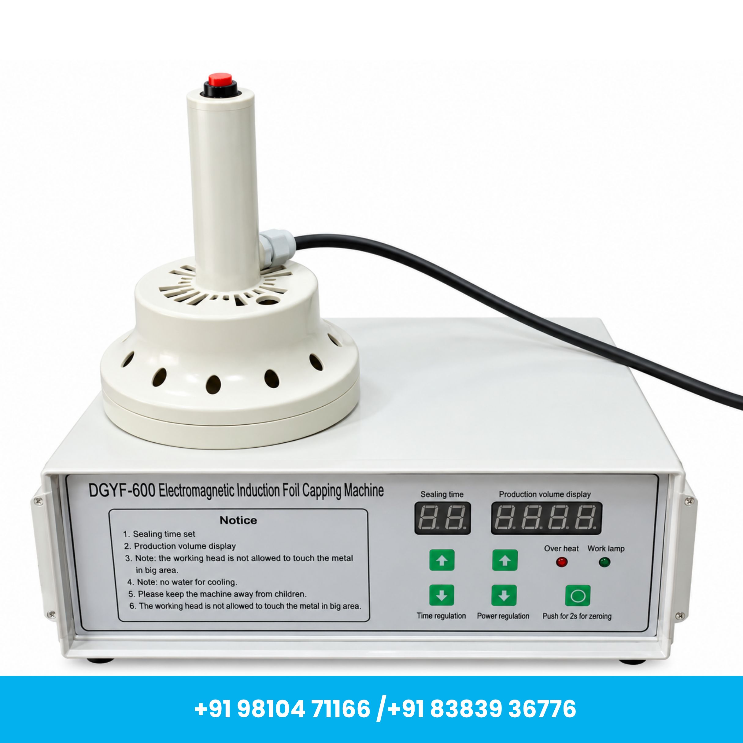 Universal Seal™ DGYF-600C Manual Induction Sealing Machine – 20 to 130mm - Image 3