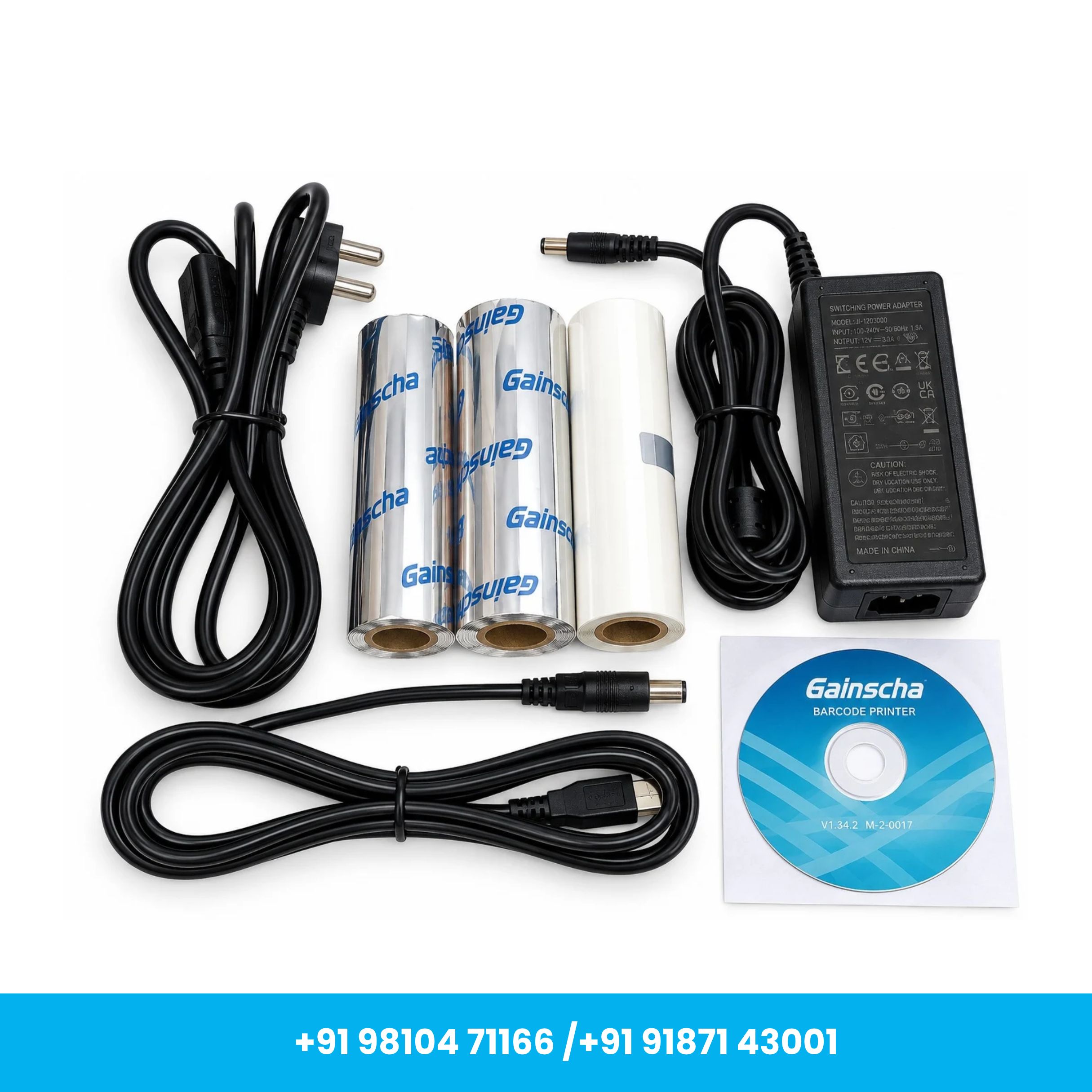 Gainscha GS-3405T 300 DPI 4 Inch Thermal Transfer Barcode Label Printer Copy - Image 4