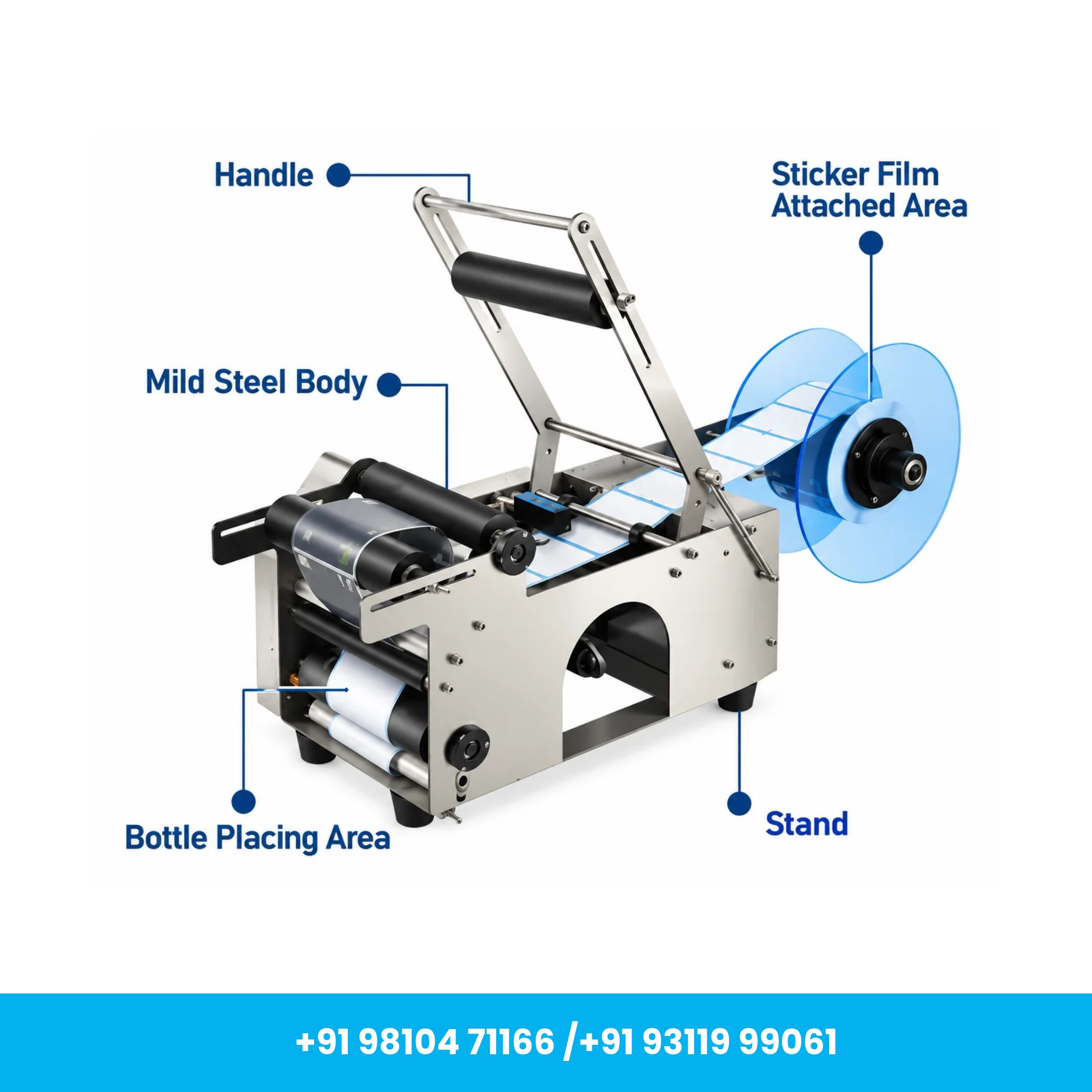 Universal Seal™ MT-50 Semi-Automatic Round Bottle Labeling Machine - Image 2