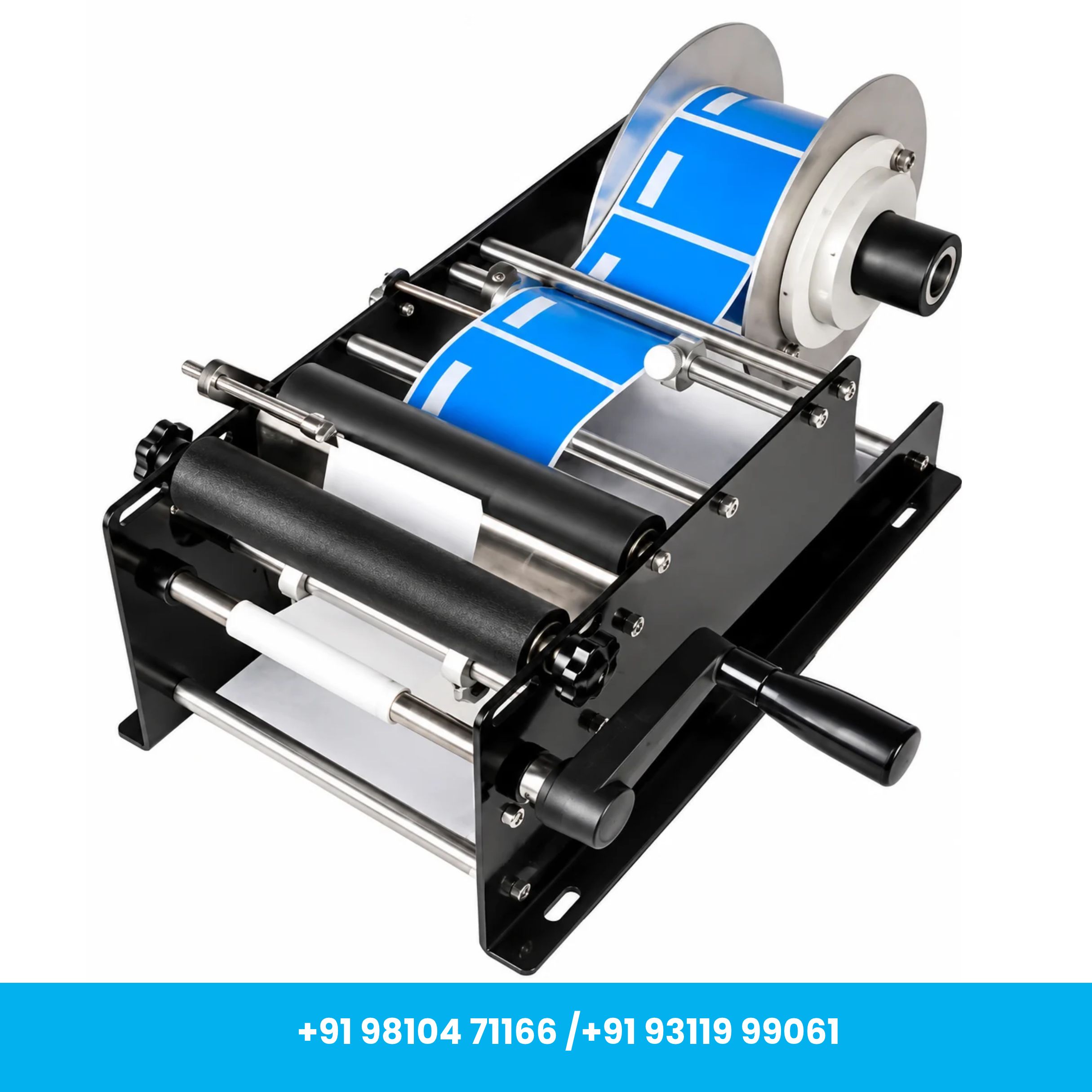 Universal Seal™ MT-30 Manual Round Bottle Labeling Machine for Self-Adhesive Stickers