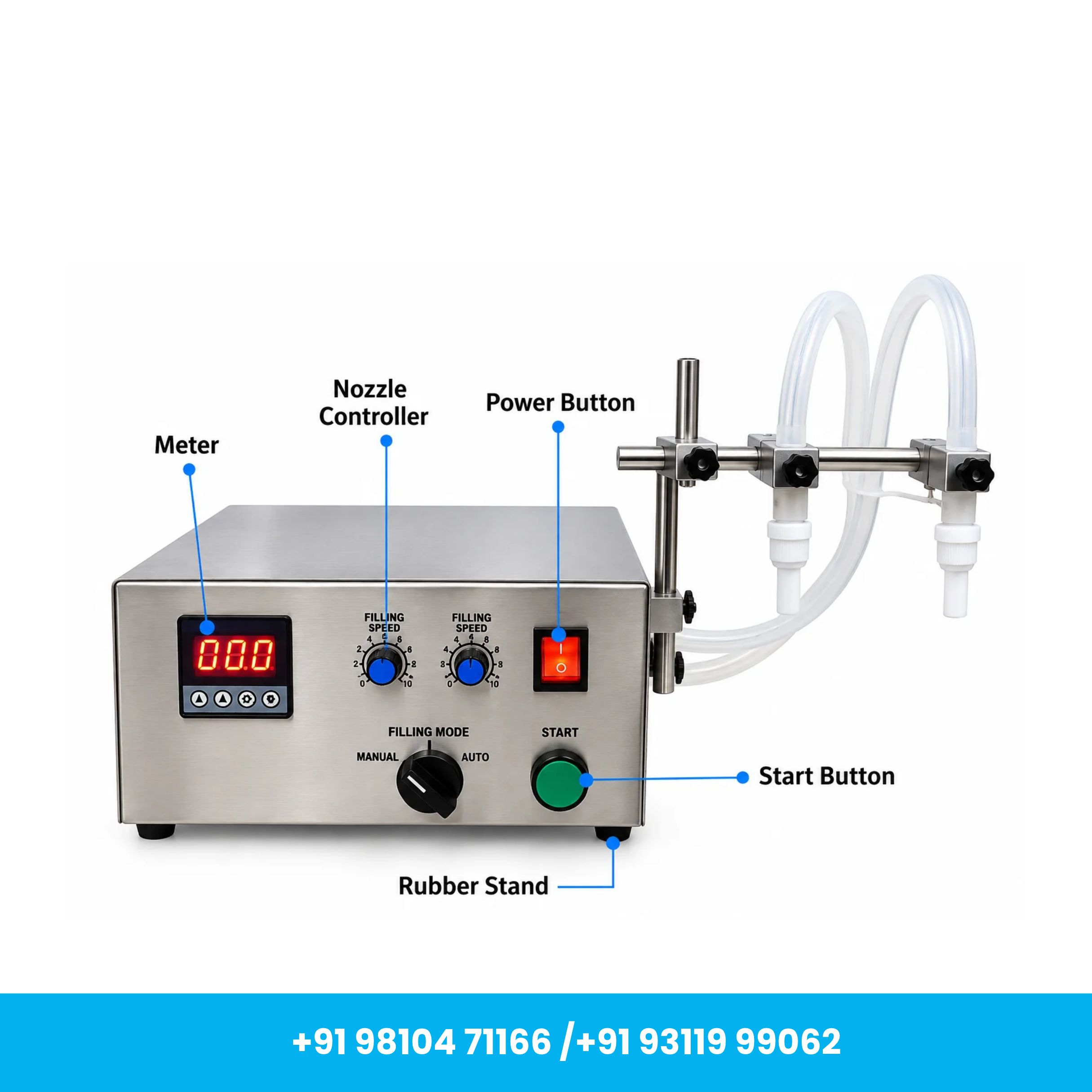 Liquid Filling Machine Digital Control Double Head PREMIUM Model - Image 2