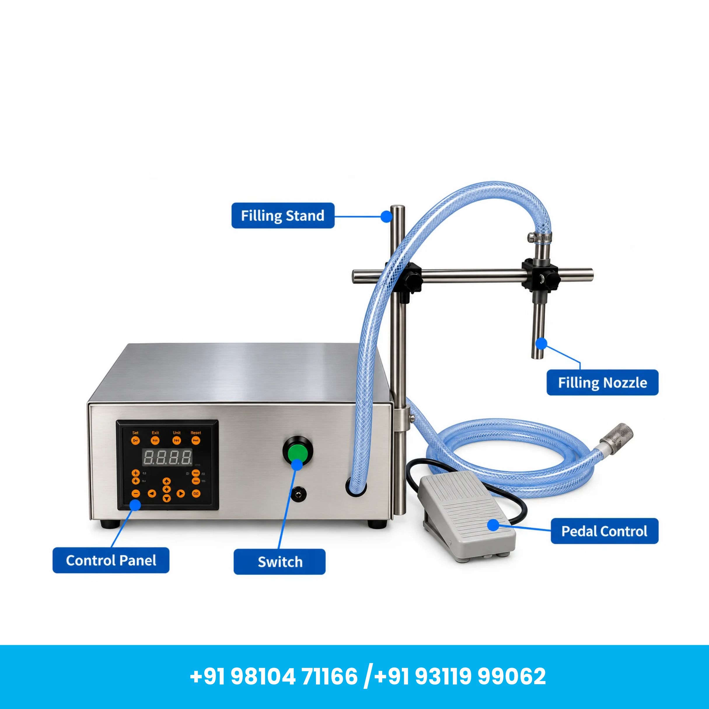 Universal Seal™ 5ml to 3500ml Single Head Digital Liquid Filling Machine for Free-Flowing Liquids - Image 2