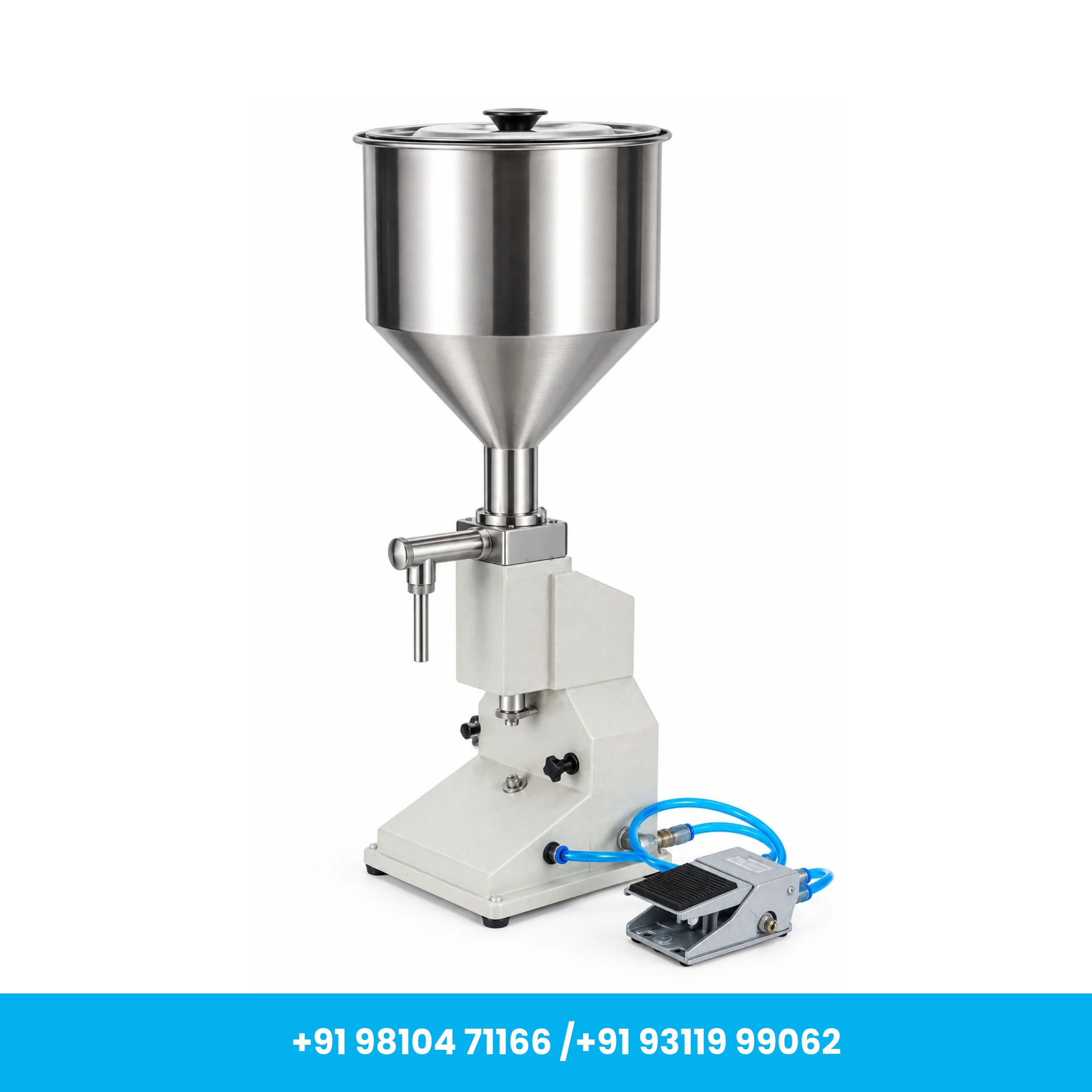 Universal Seal™ 5–50ml Semi-Automatic Pneumatic Liquid & Paste Filling Machine – Single Nozzle