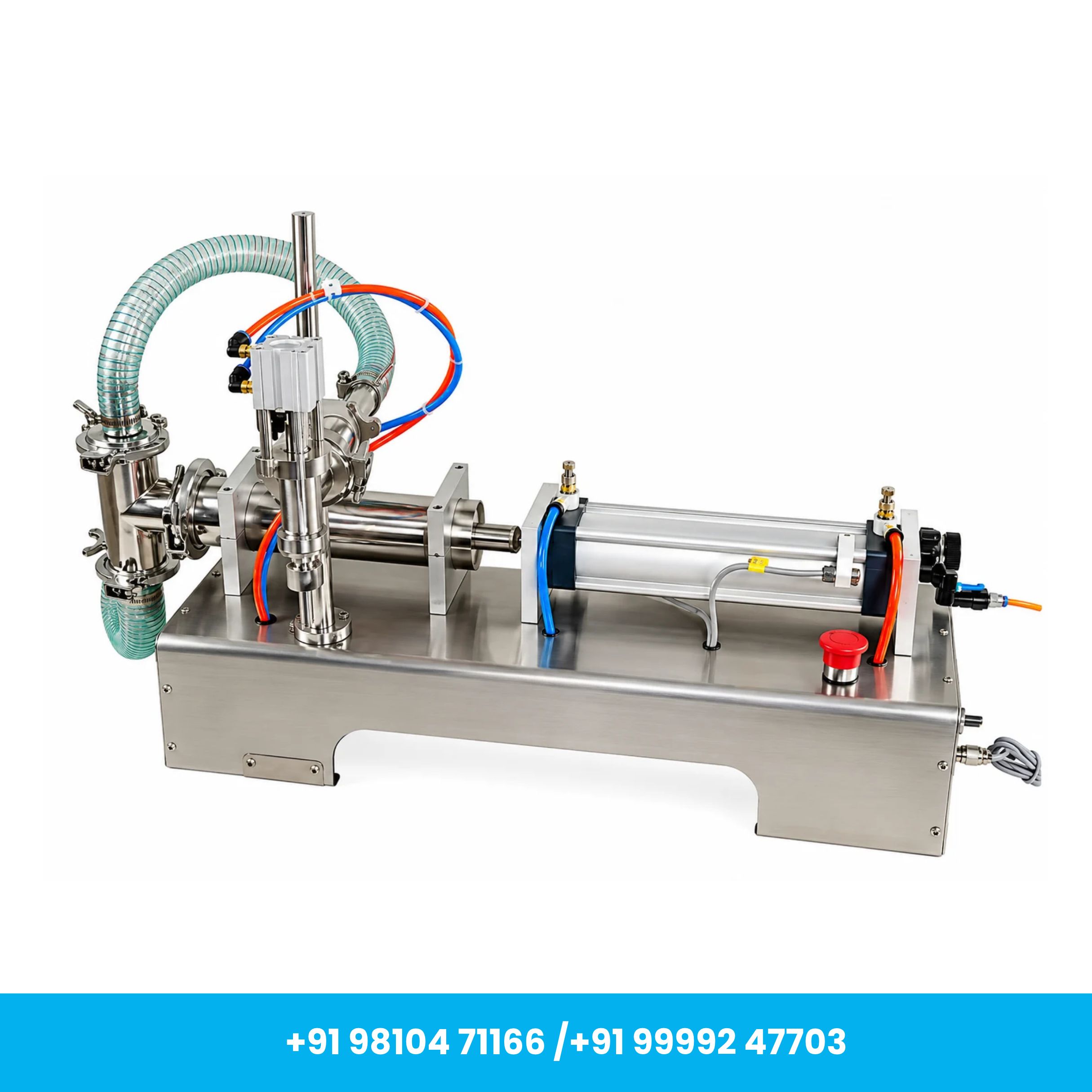 Automatic 50-500 ml Pneumatic Single Nozzle Liquid Filling Machine