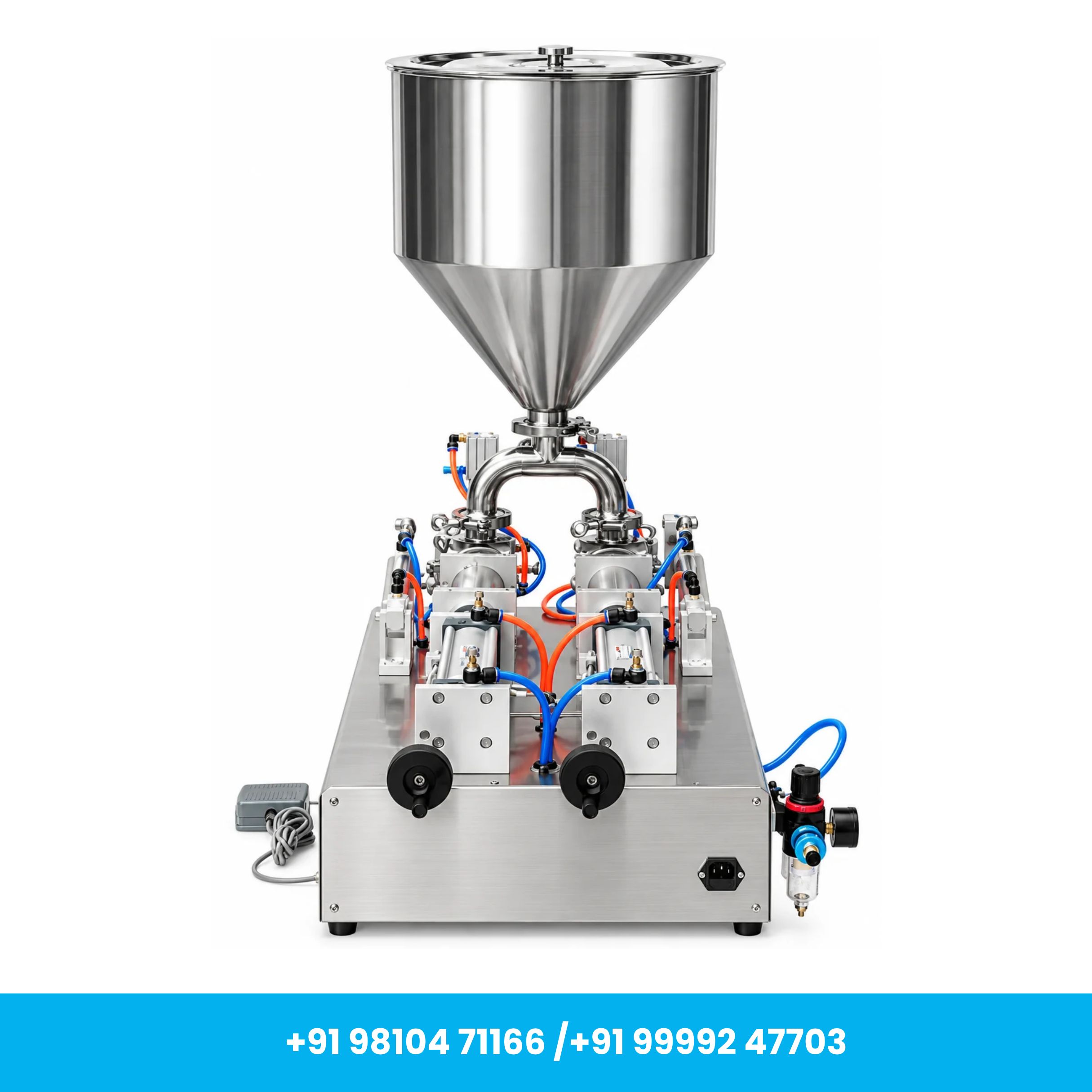 Universal Seal™ 50–500ml Semi-Automatic Double Nozzle Paste Filling Machine - Image 3
