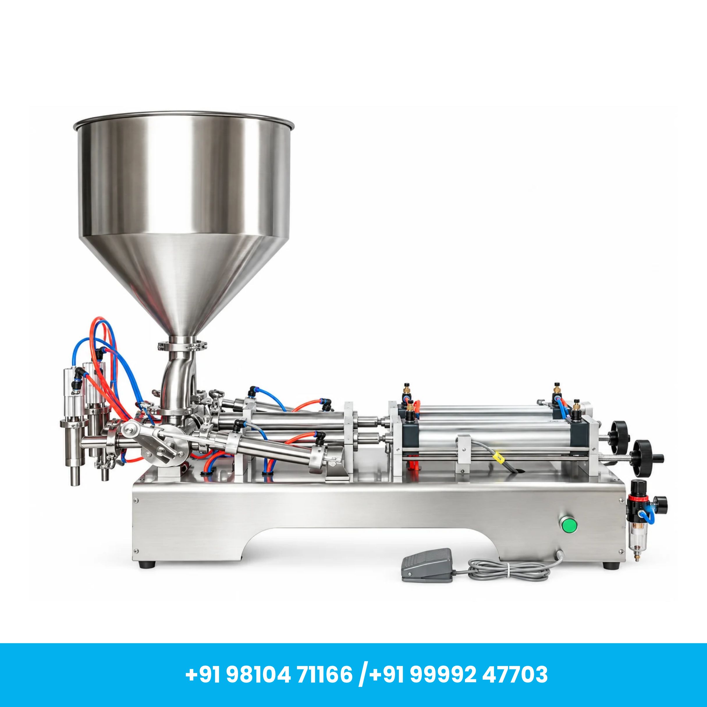 Universal Seal™ 50–500ml Semi-Automatic Double Nozzle Paste Filling Machine - Image 4