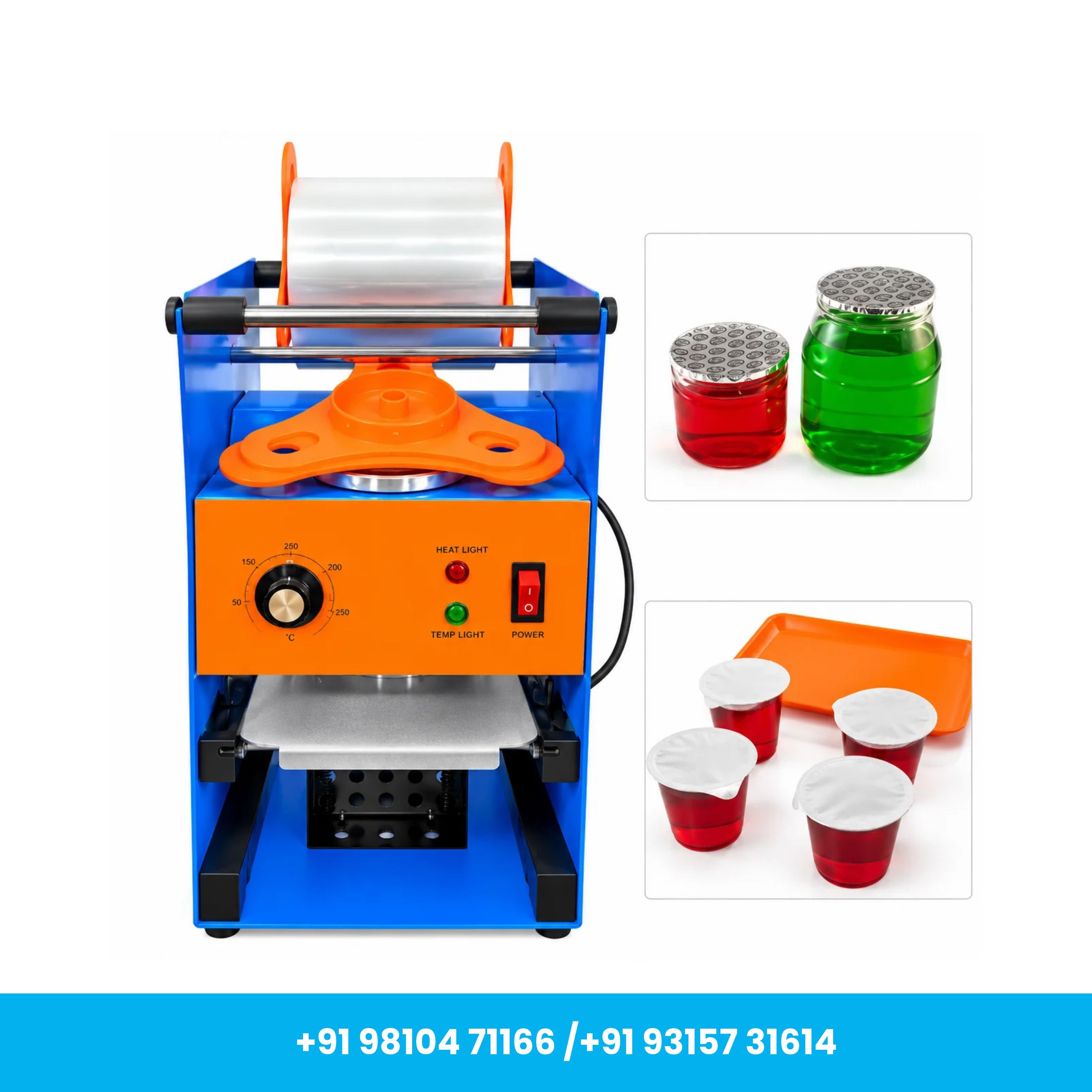 Universal Seal™ Manual Cup Sealing Machine for 70mm, 75mm, 90mm & 95mm Cups - Image 2