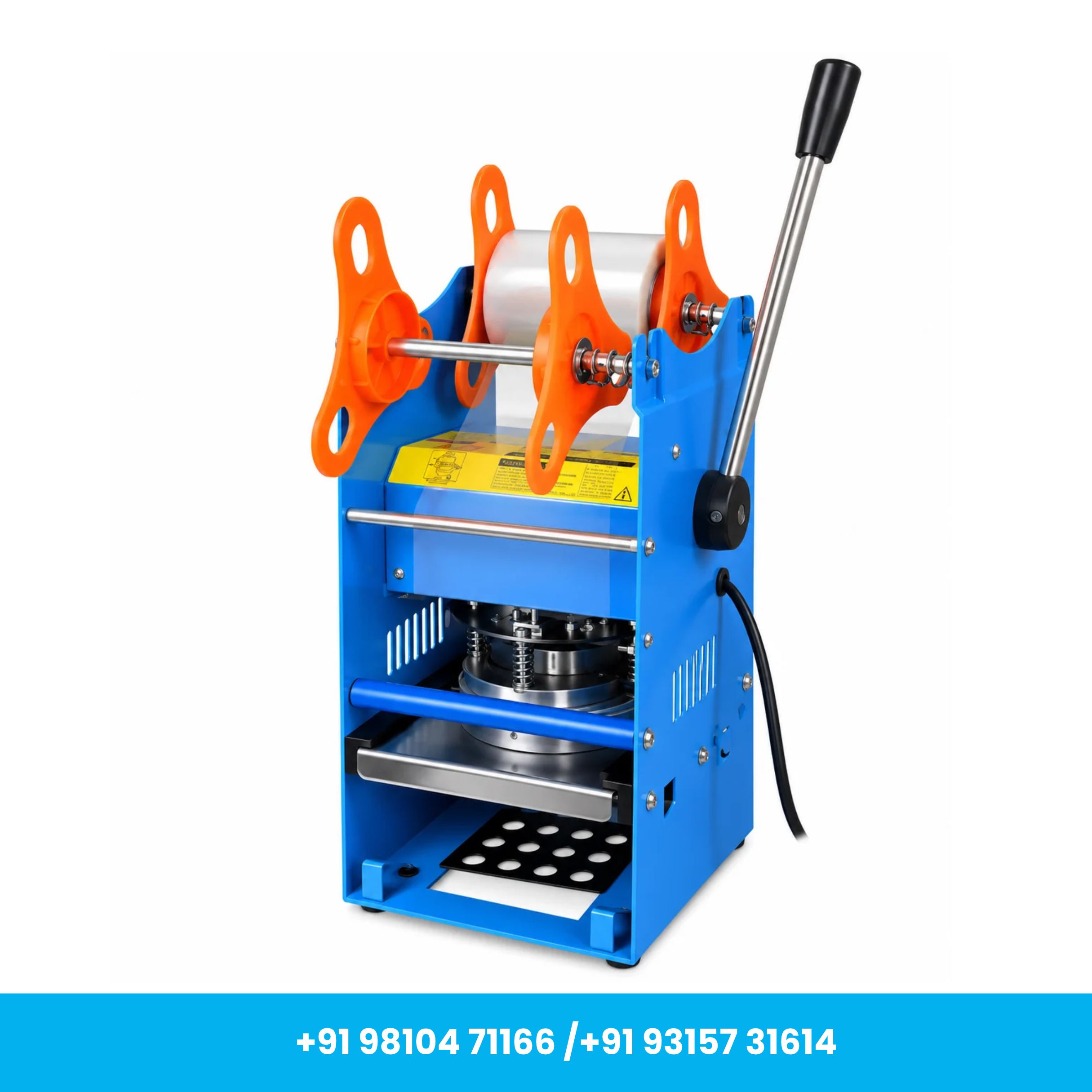 Universal Seal™ Single Cup Sealing Machine for 70mm, 75mm, 90mm & 95mm Plastic Cups - Image 2