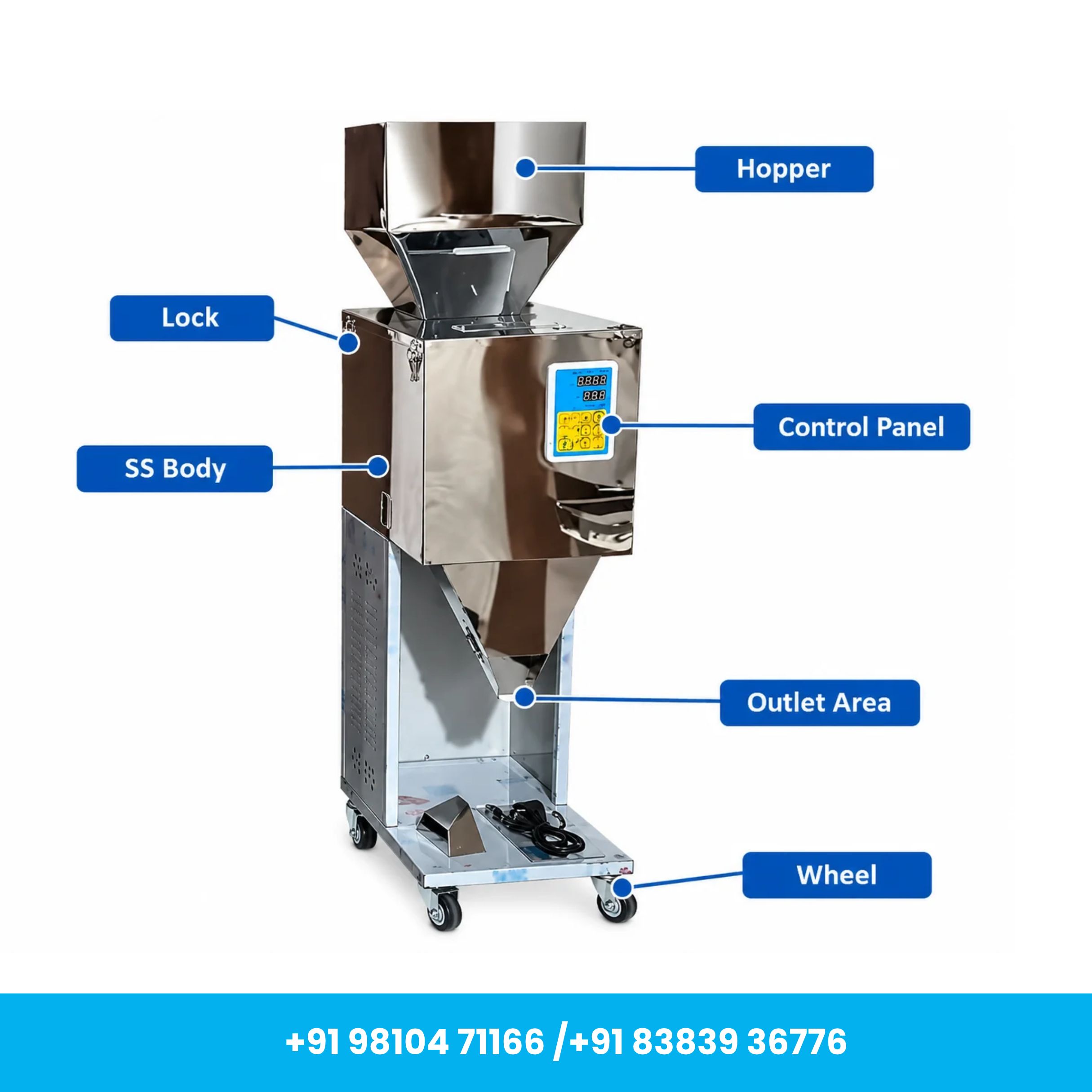 Universal Seal™ Heavy Duty 1000g Semi-Automatic Granule Weighing & Filling Machine - Image 3