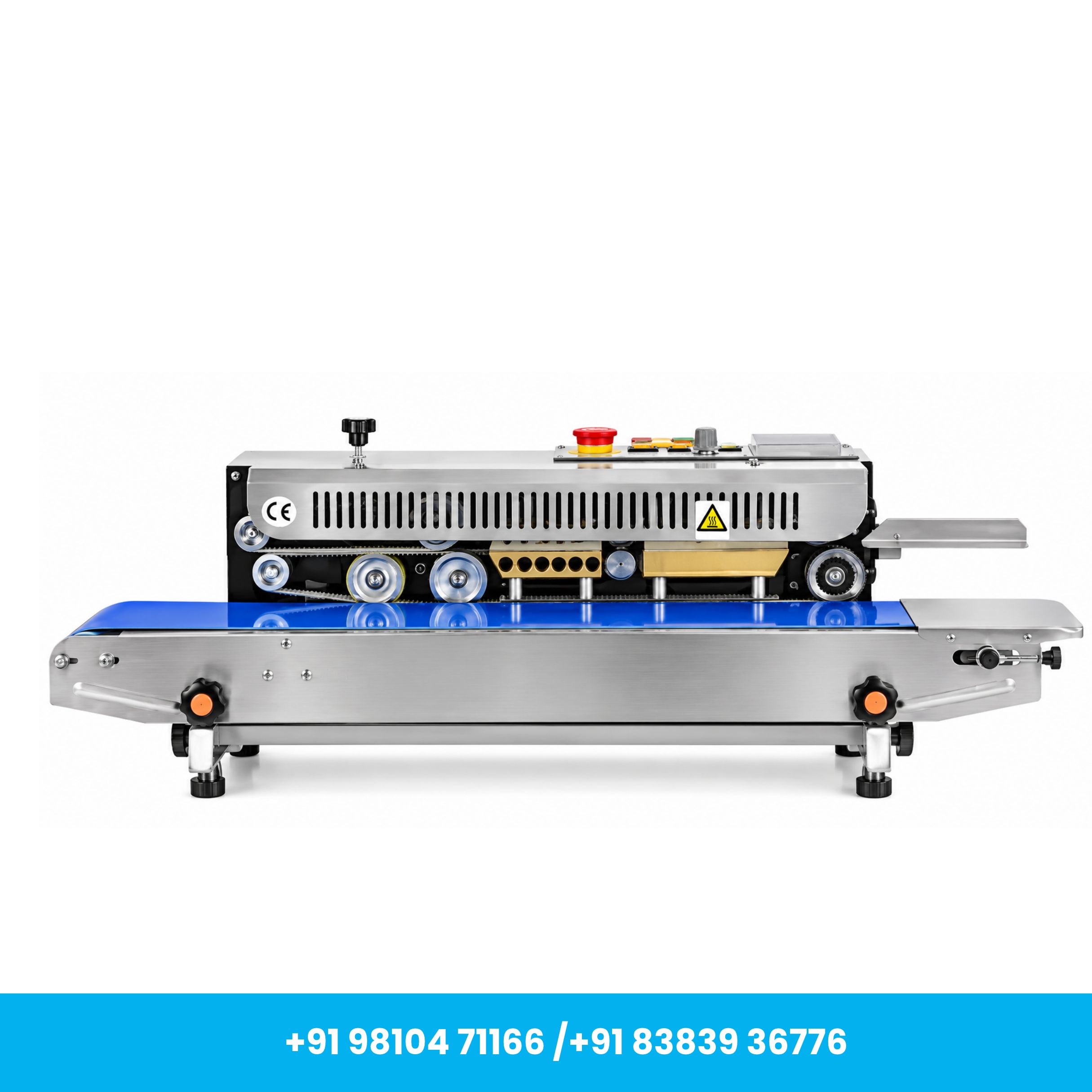 Hualian Make SS Horizontal Continuous Band Sealing Machine for Snacks, Dry Fruits & Spices