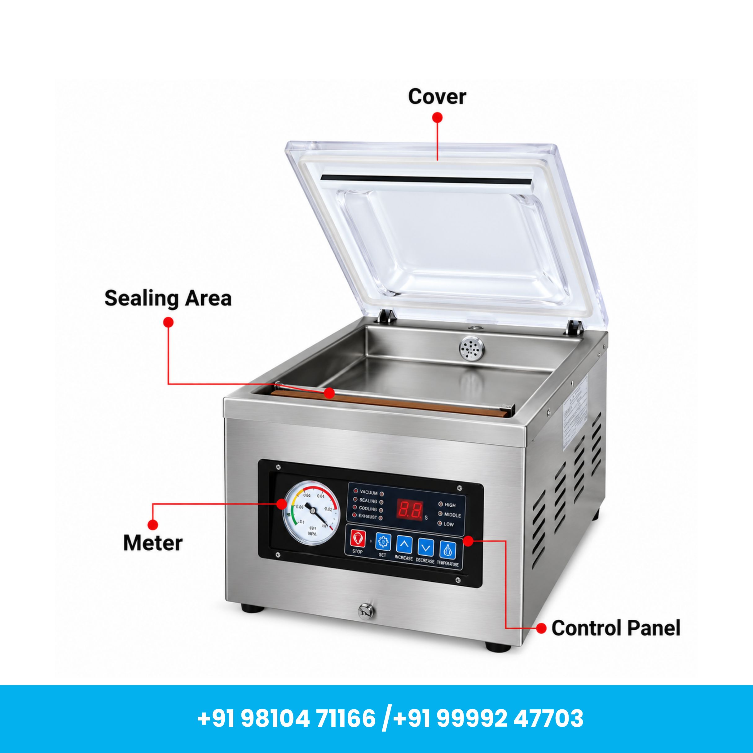 DZ-260 Mini Tabletop Vacuum Packaging Machine - Image 2