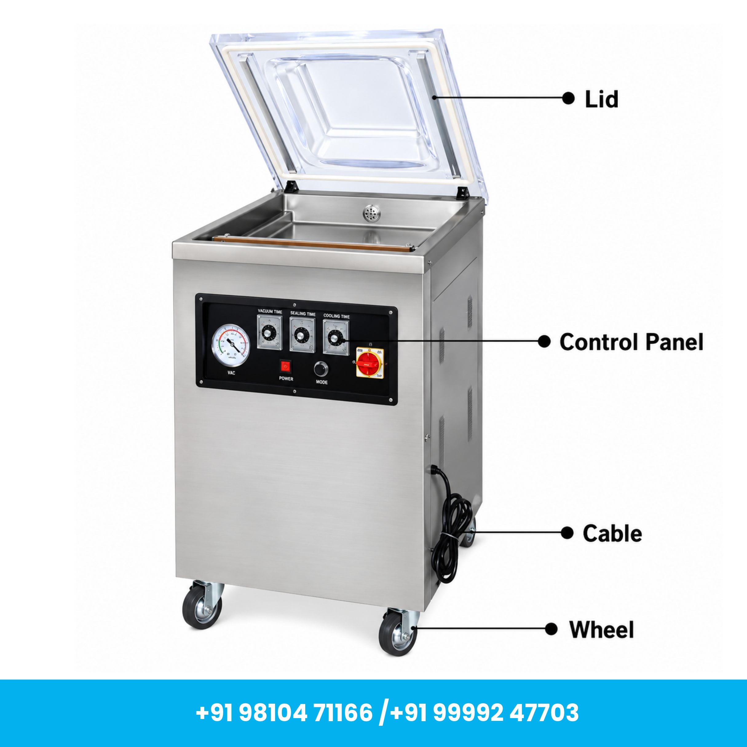 DZ-400 Heavy Duty Single Chamber Vacuum Packaging Machine - Image 2