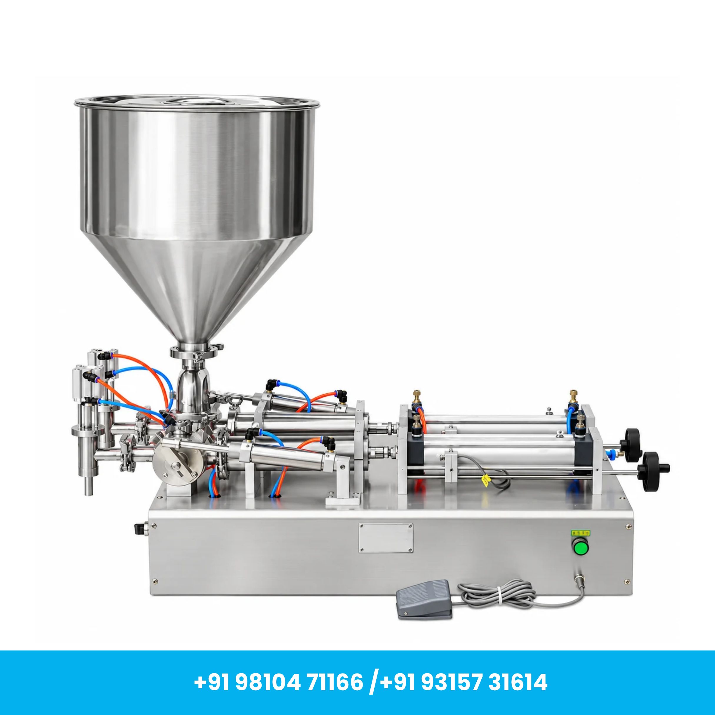 Universal Seal™ 100–1000ml Semi-Automatic Double Nozzle Paste Filling Machine - Image 1