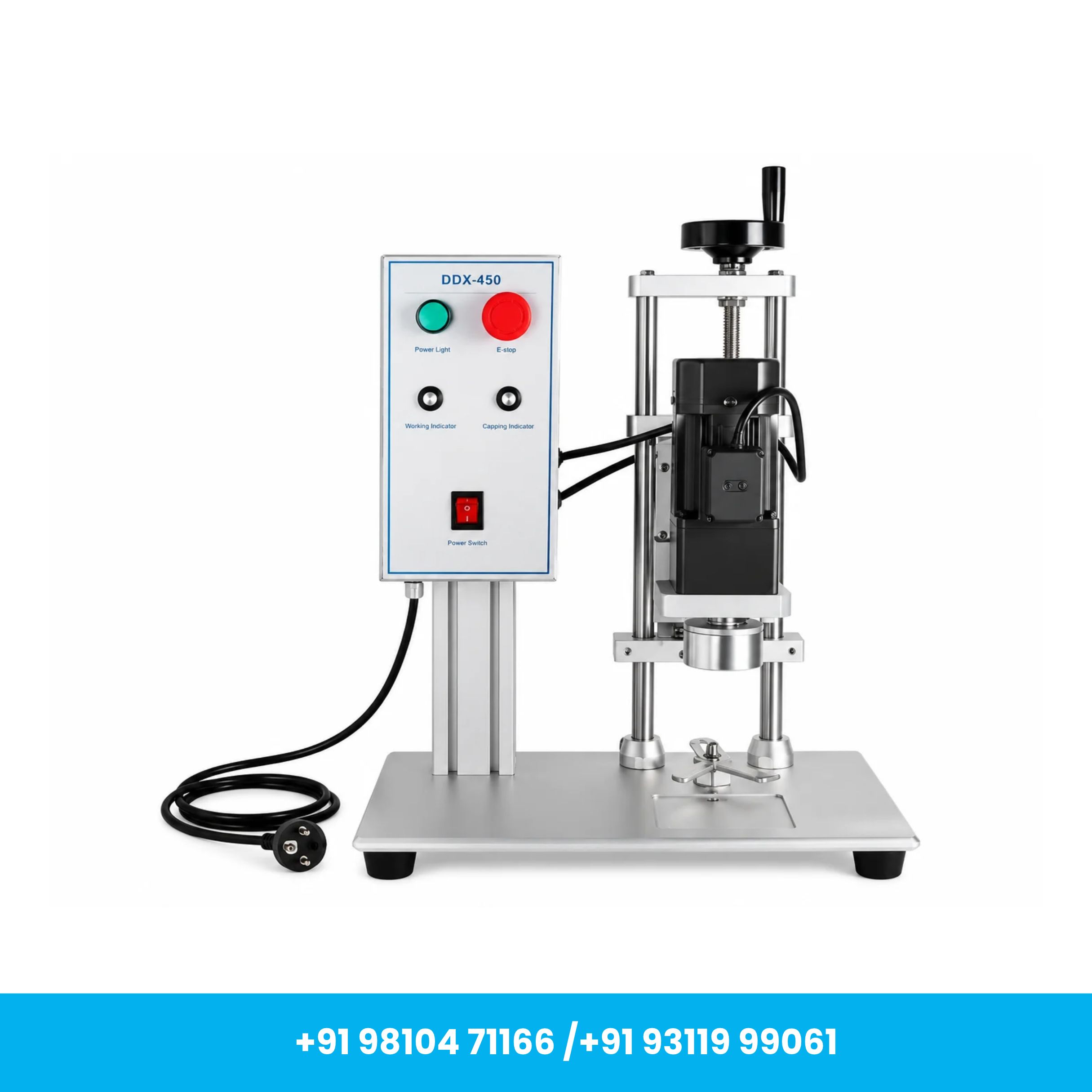 DX450 Semi-Automatic Electric Bottle Capping Machine for Industrial Packaging - Image 3
