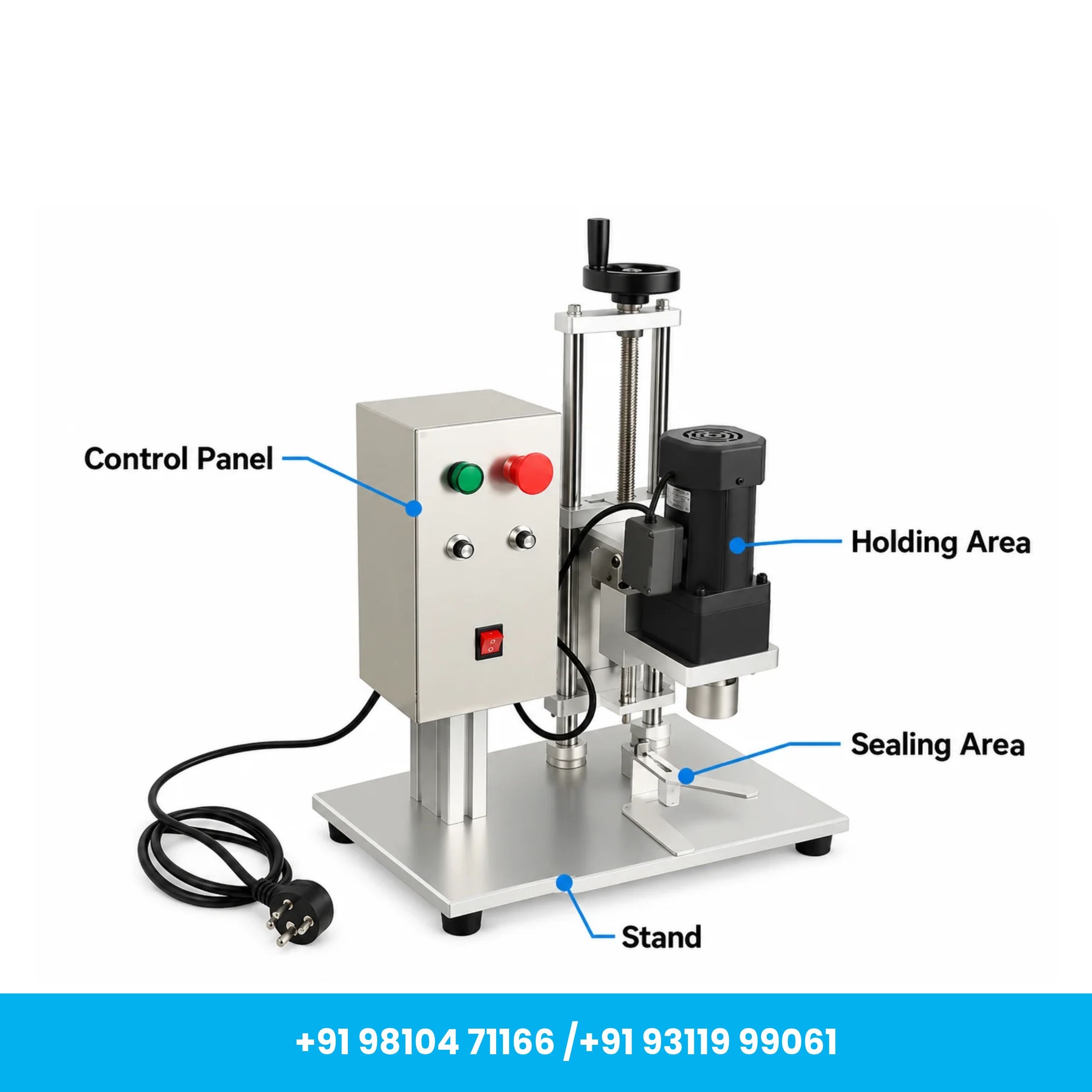 DX450 Semi-Automatic Electric Bottle Capping Machine for Industrial Packaging - Image 2