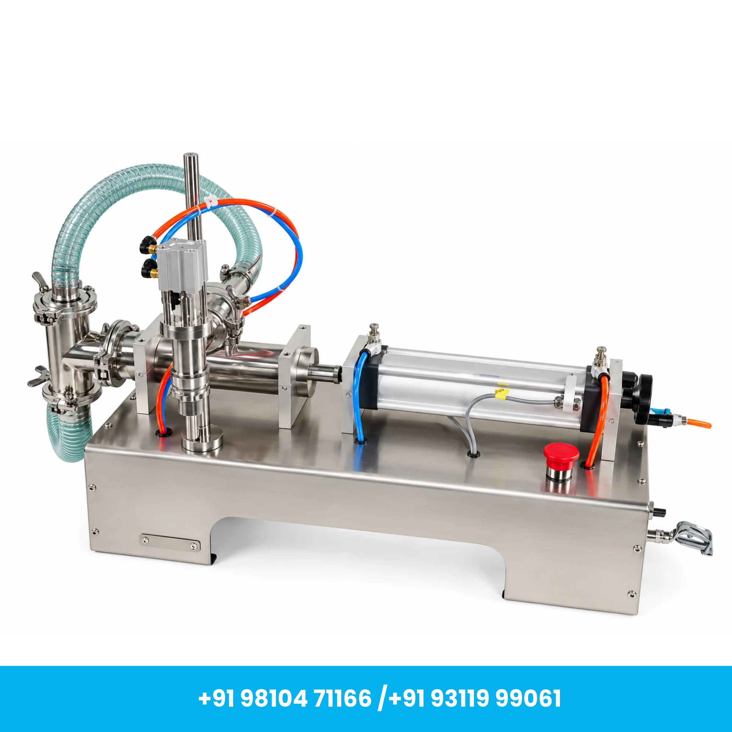 Heavy Duty Semi-Automatic Single Nozzle Liquid Filling Machine 100–1000 ml