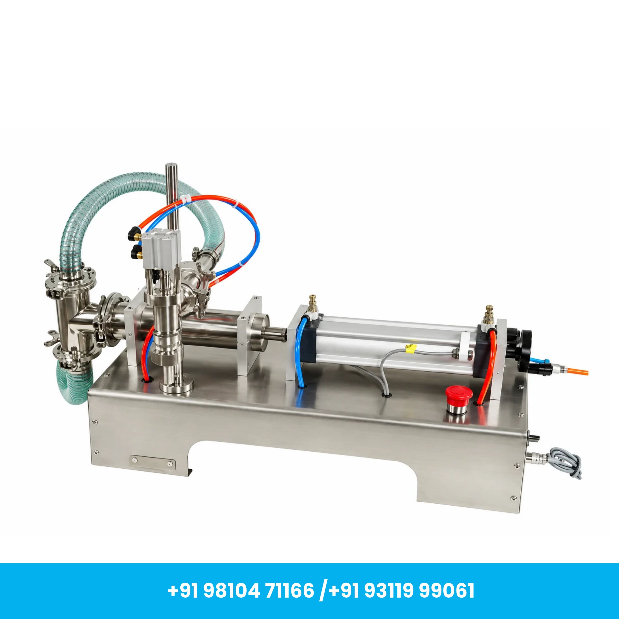 Heavy Duty Semi-Automatic Single Nozzle Liquid Filling Machine 10–100 ml - Image 1