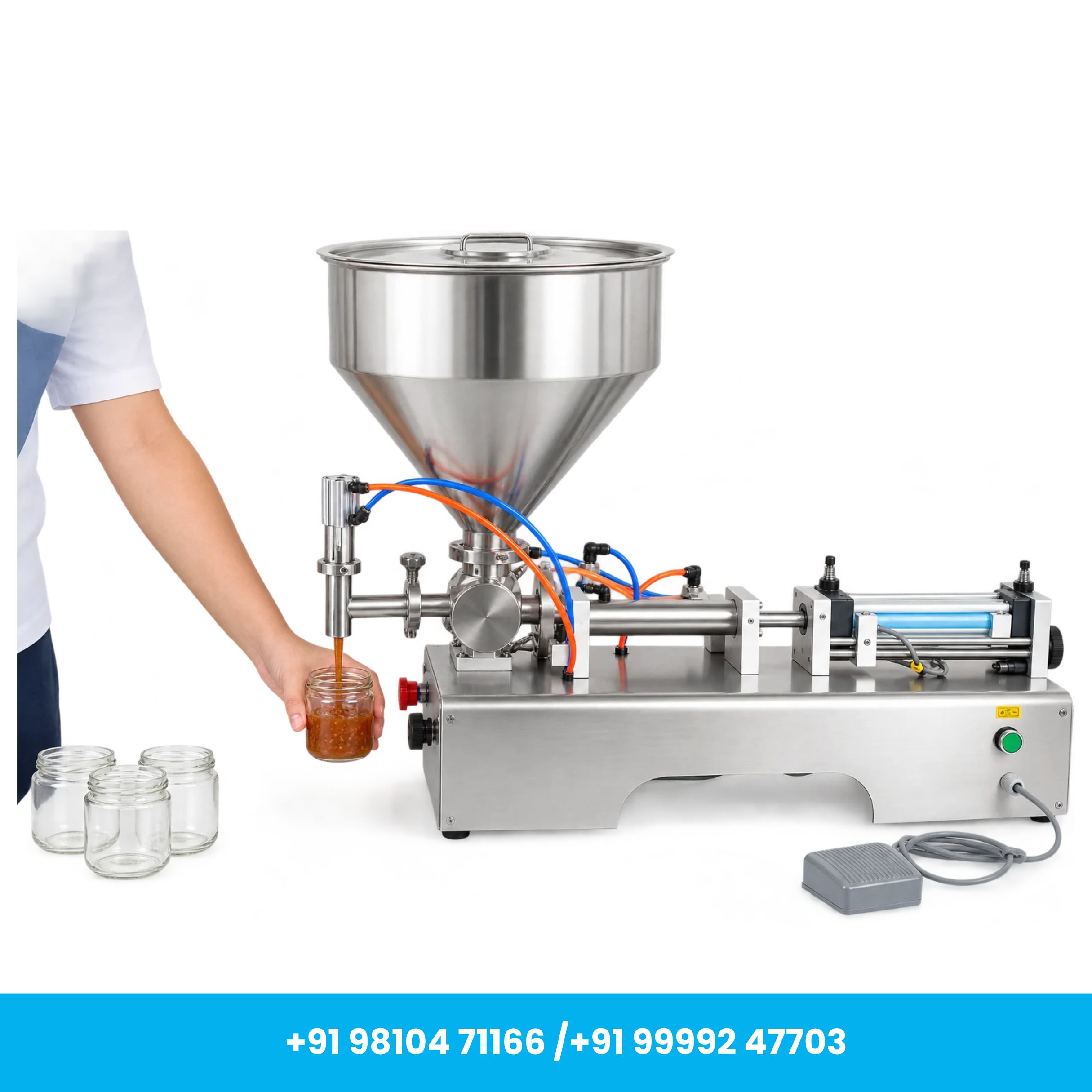 Universal Seal™ Semi-Automatic Single Nozzle Paste Filling Machine 100–1000 ml - Image 4